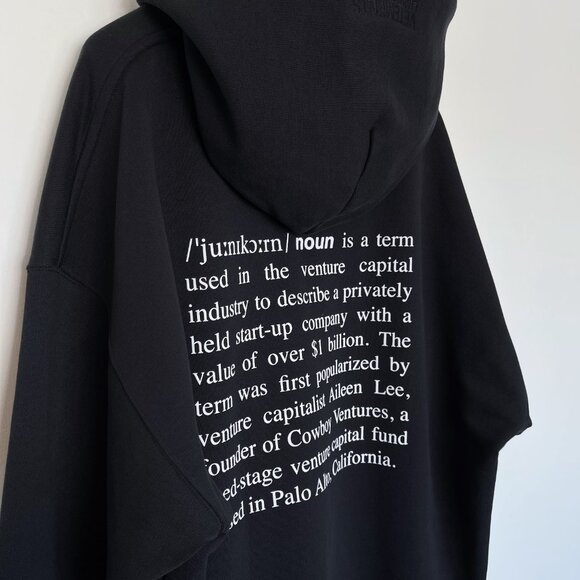 VETEMENTS - IPO Trade Unicorn Definition Venture Capitalist Hoodie FW22 - Picture 8 of 16